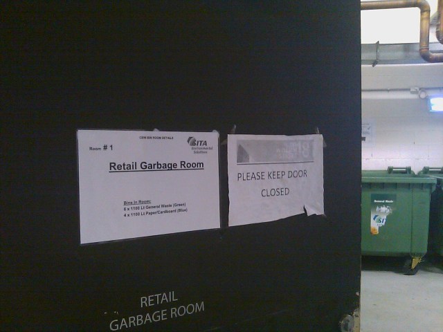 workplace collection of coffee grounds