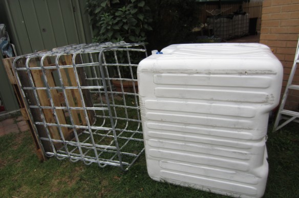 removing IBC from steel cage