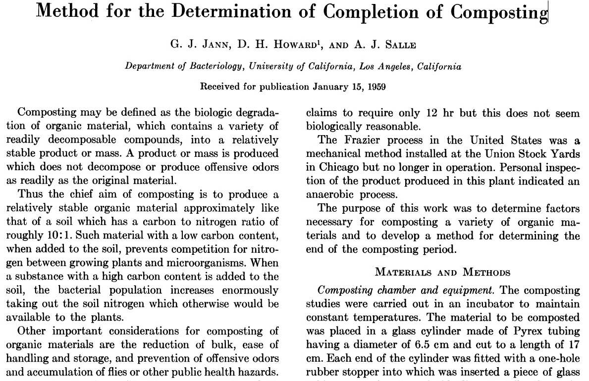 Coffee grounds composting material 20th century