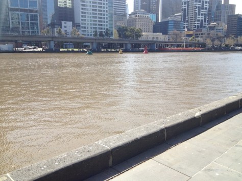 The Yarra River near the bay