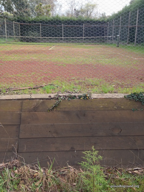 an old tennis court