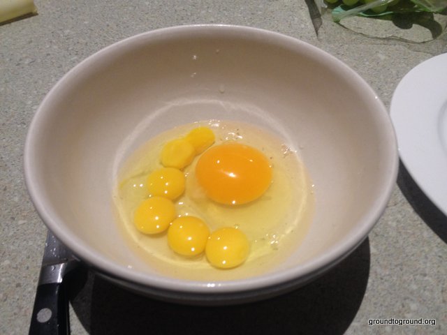 chicken and quail eggs