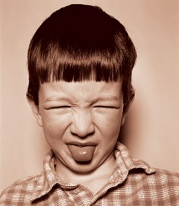 eating something sour